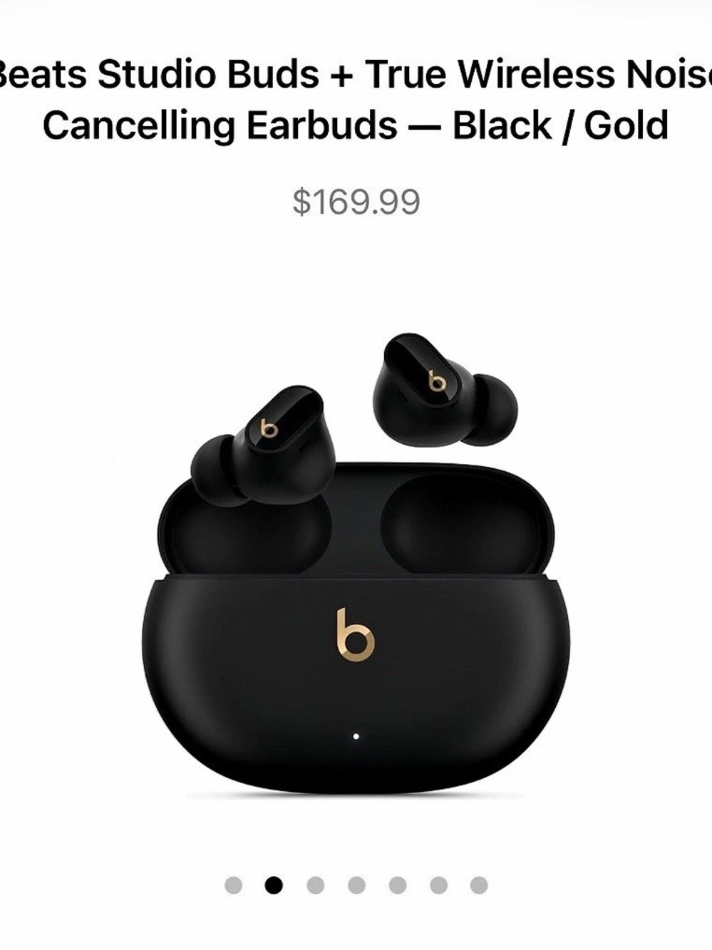 Beats Studio Buds True Wireless Earbuds Black & Gold